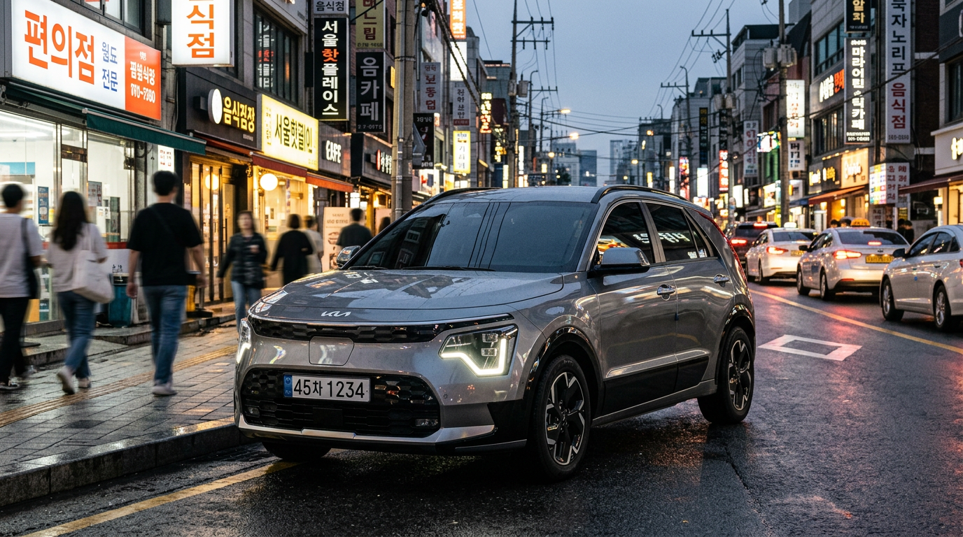 Nowa Kia Niro podczas testów w Korei Południowej